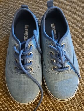 Gymboree Boys Blue Canvas Lace-Up Sneakers
